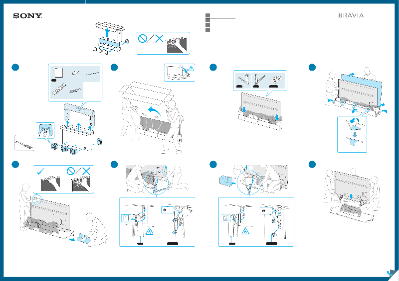 Sony BRAVIA RMF-TX500U TV Setup manual PDF View/Download